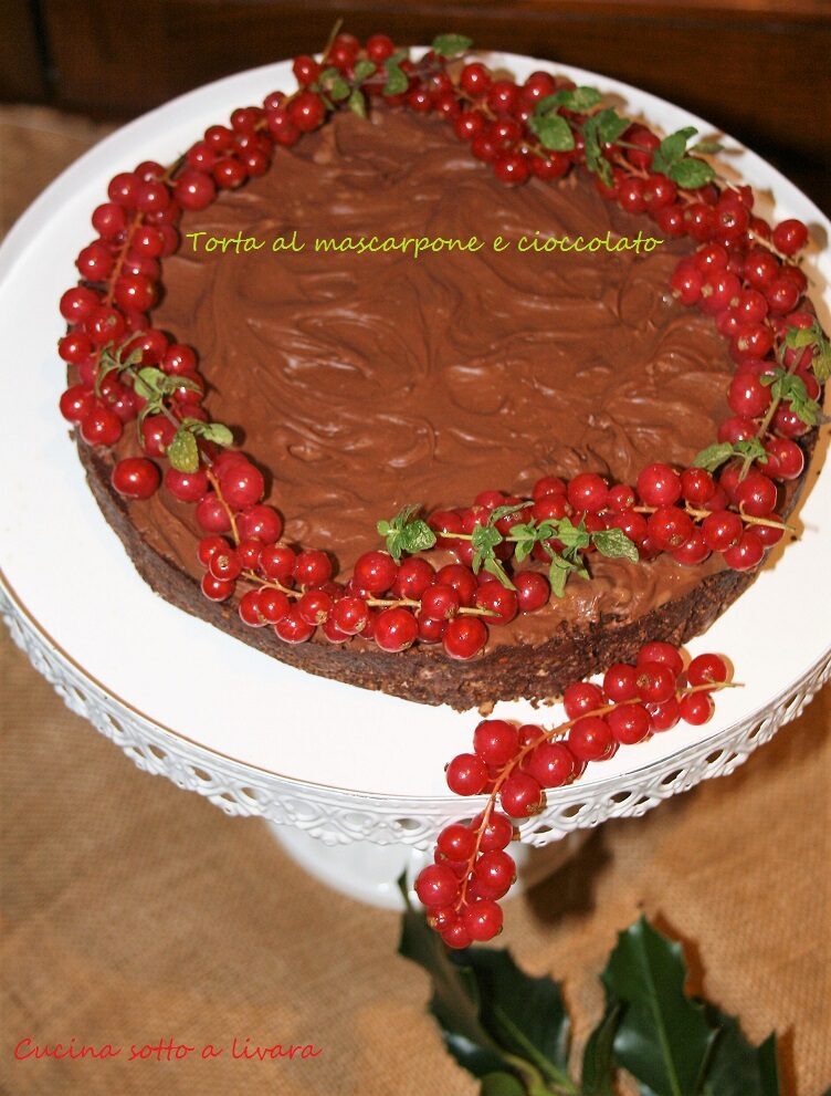 Torta al mascarpone e cioccolato