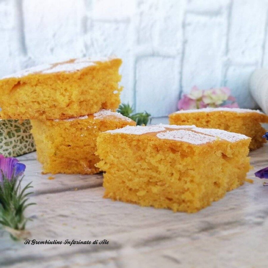 Torta al melone frullato