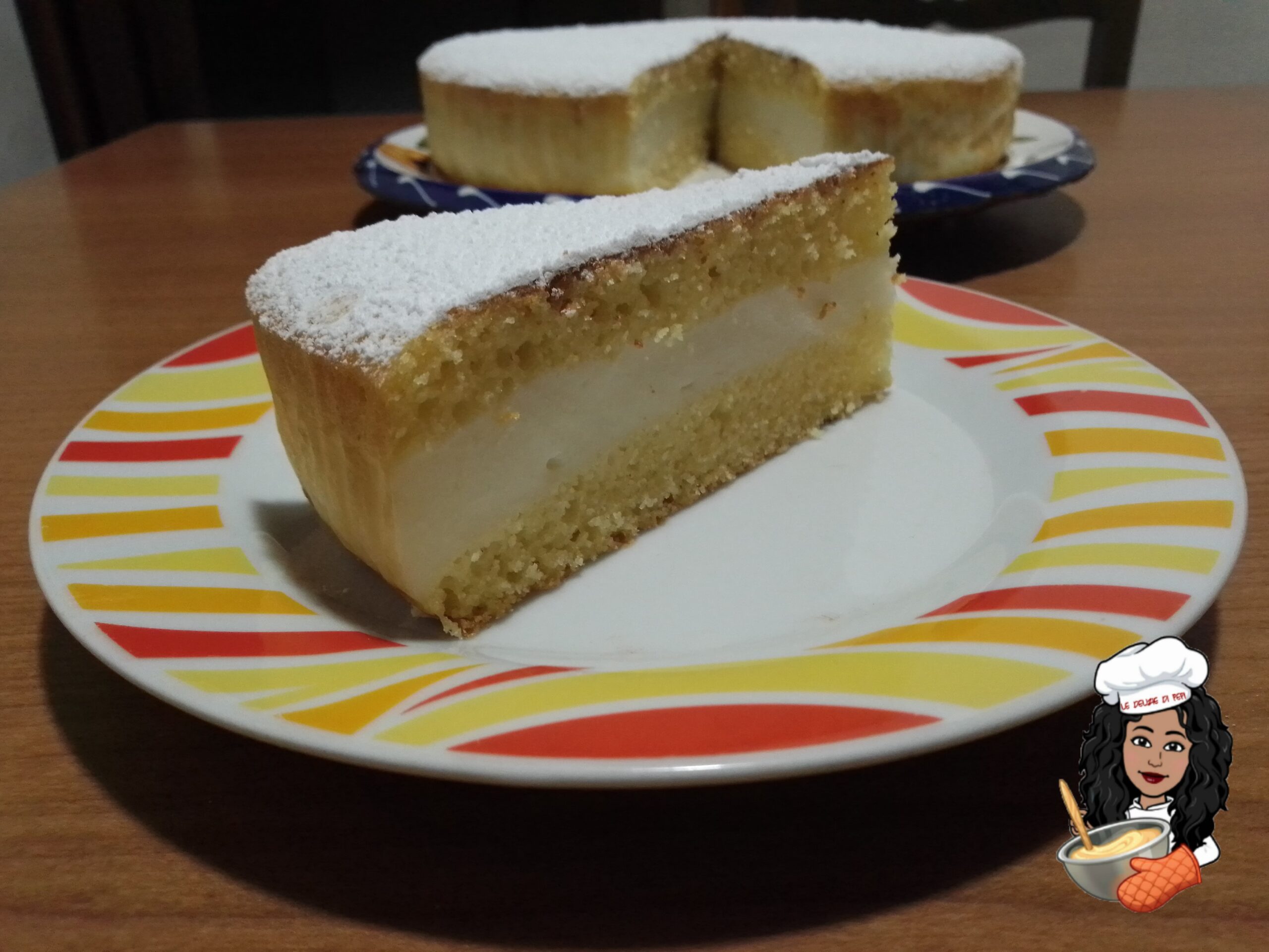 Torta al semolino con crema di latte