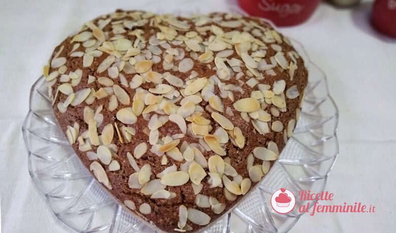 Torta albumi, cioccolato e mandorle