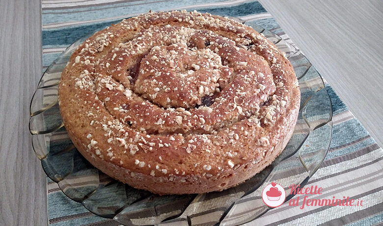 Torta albumi e marmellata senza burro con il bimby