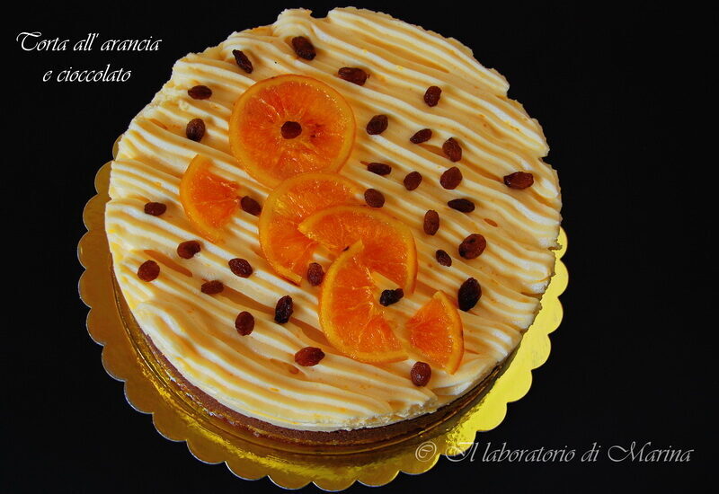 Torta all’ arancia e cioccolato