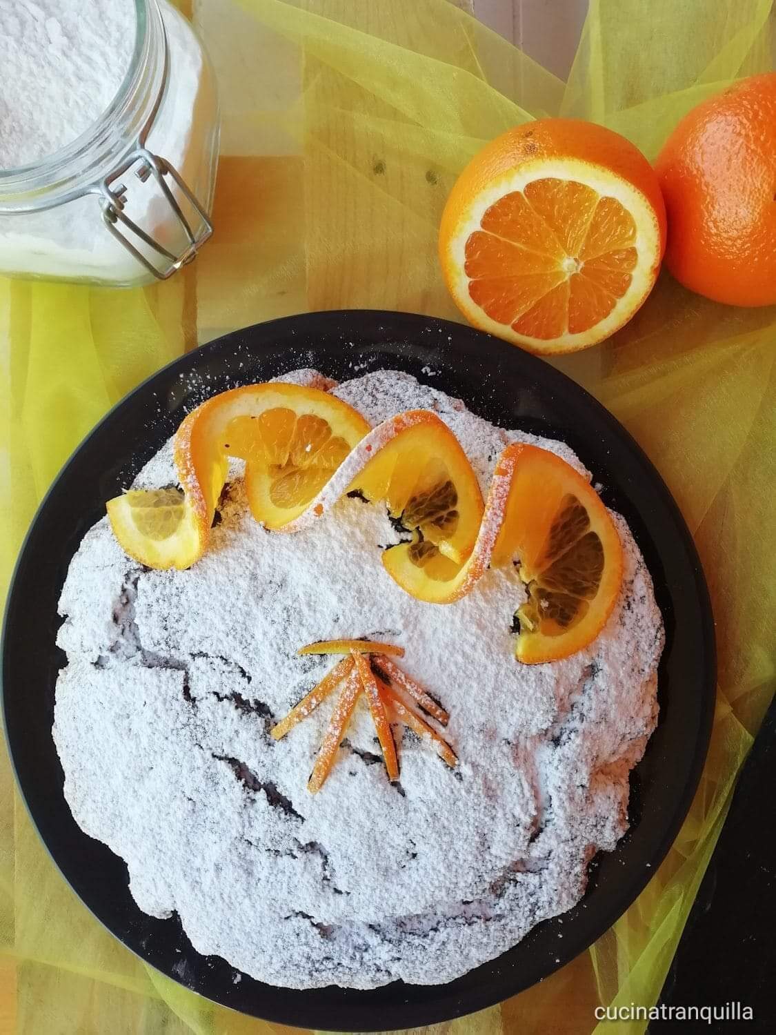 Torta all’ arancia e cioccolato