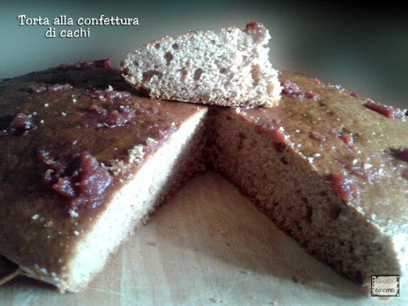 Torta alla confettura di cachi