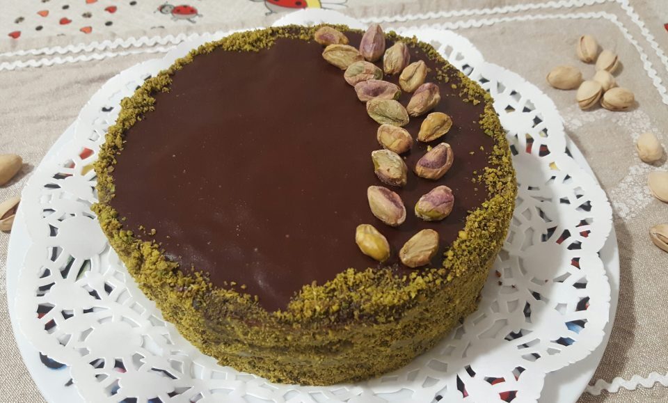 Torta alla crema di pistacchi