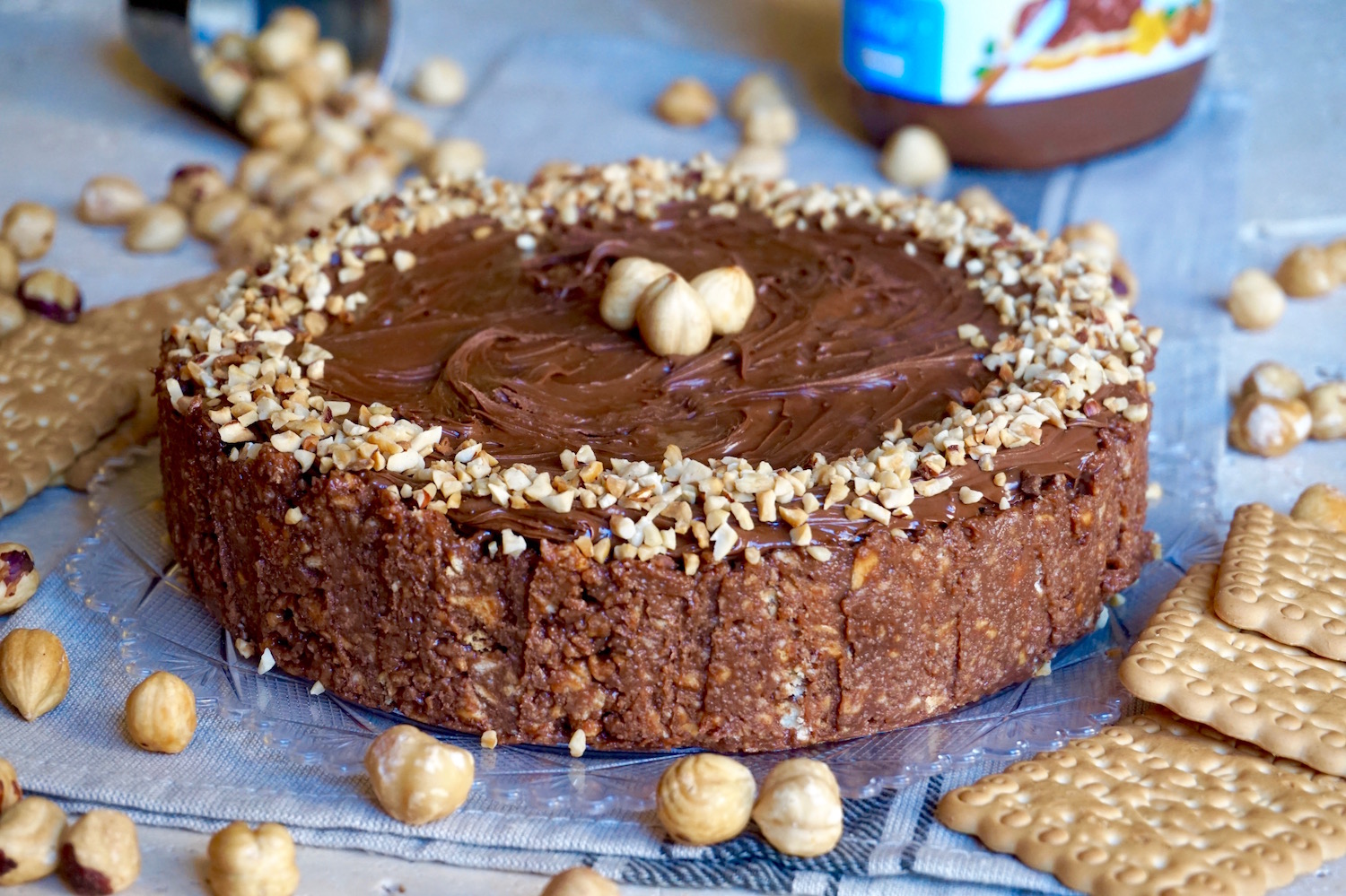 Torta alla Nutella 3 Ingredienti Senza Cottura