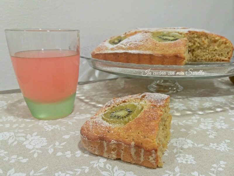 Torta alla ricotta e kiwi