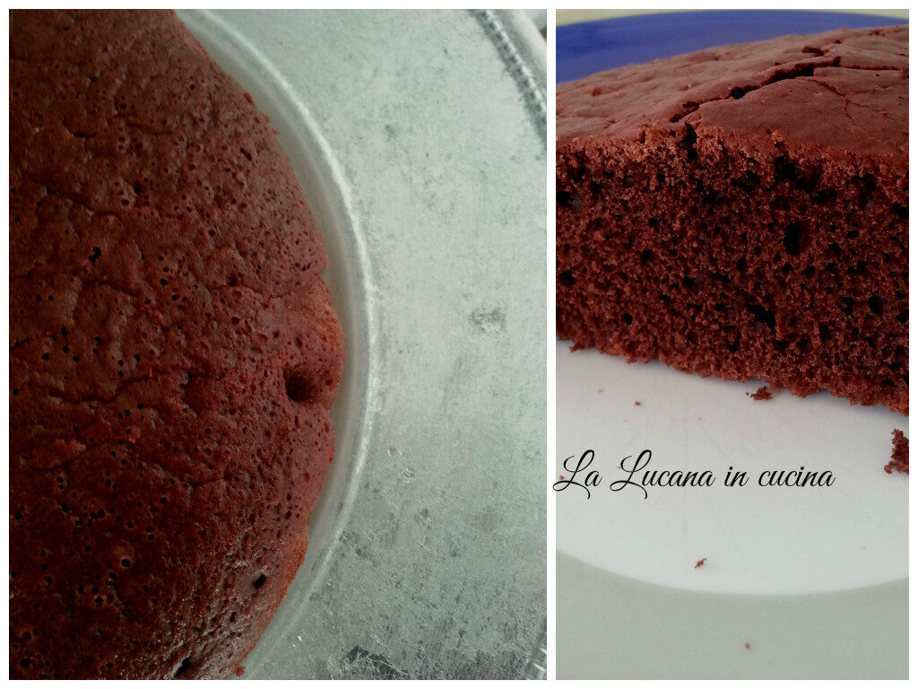 Torta all’acqua al cacao e rum