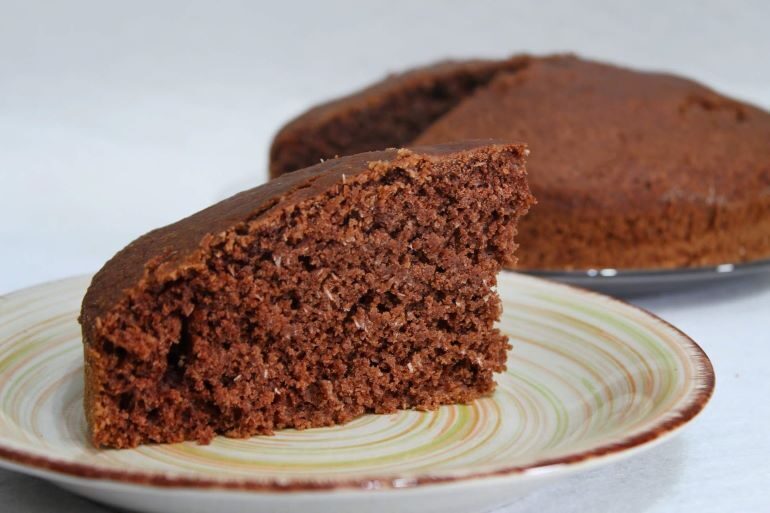 Torta all’acqua cocco e cacao