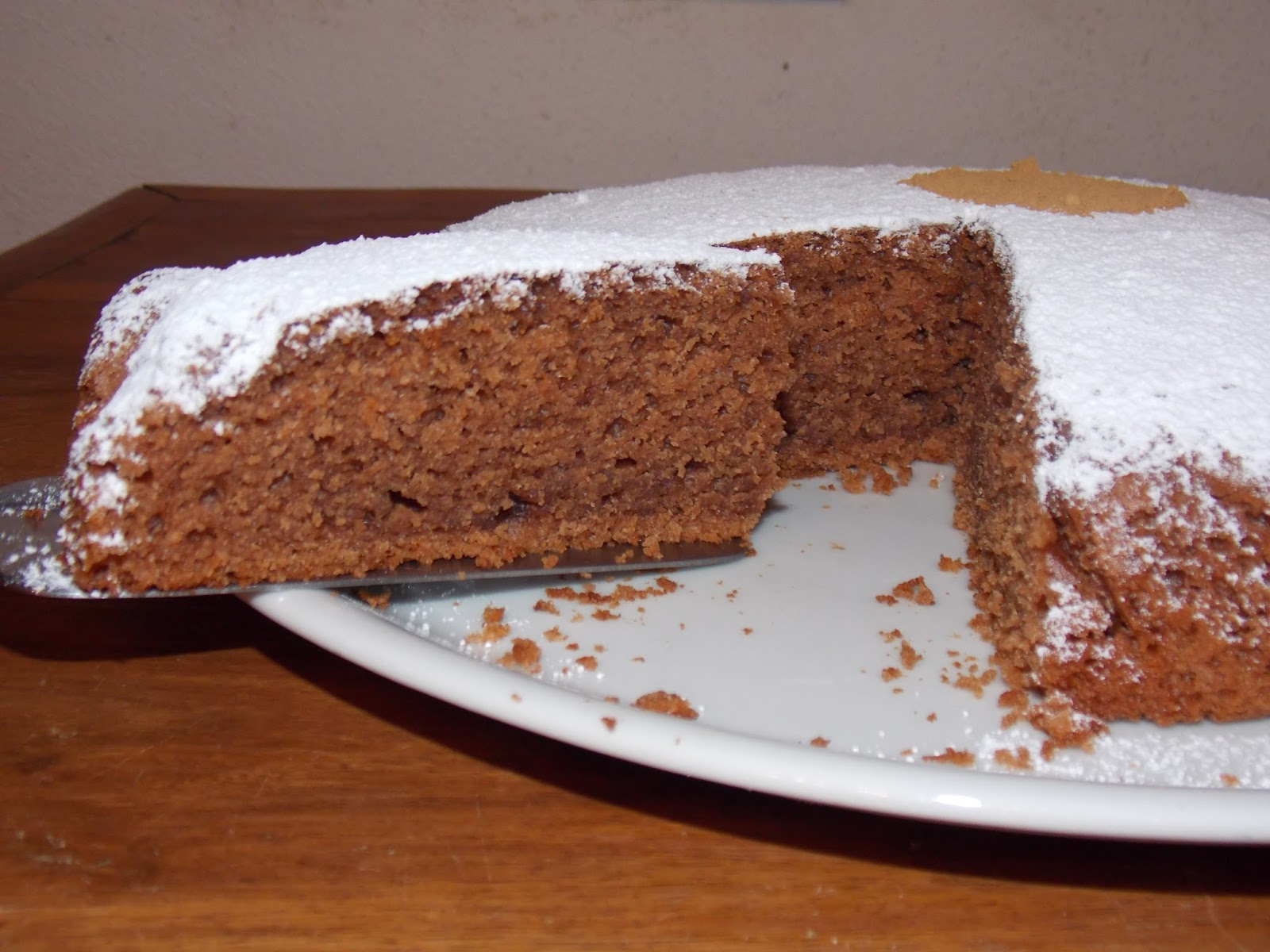 Torta all’acqua con cioccolato al latte