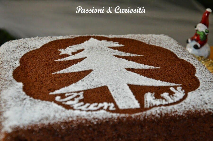Torta all’acqua versione natalizia