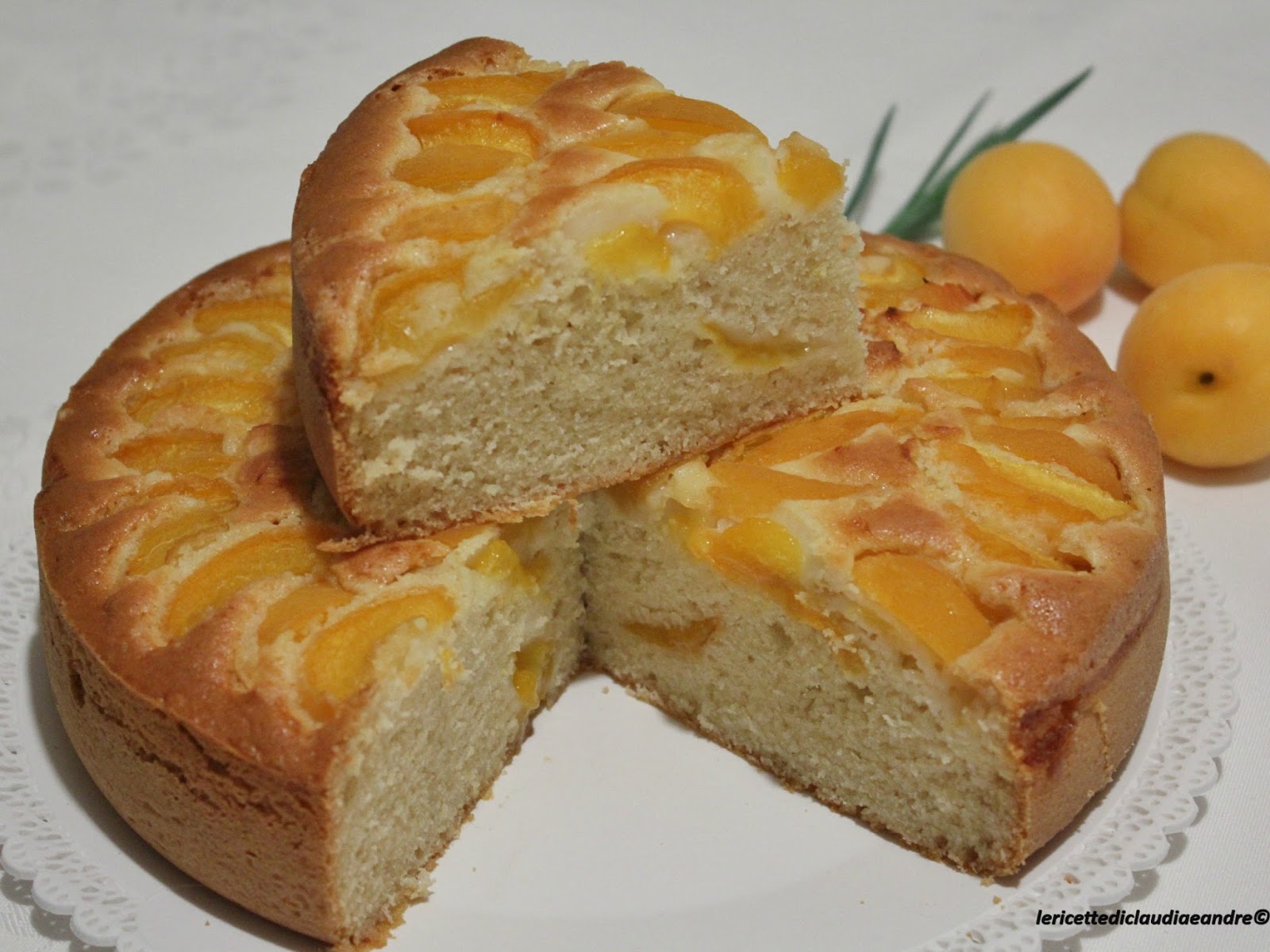 Torta all’albicocca con panna di soia
