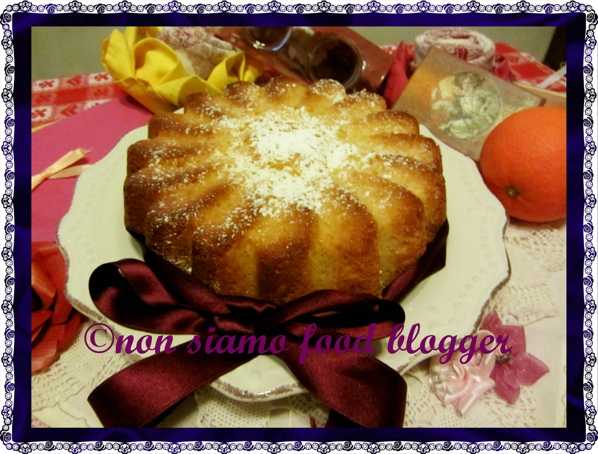 Torta all’arancia all’acqua (senza uova, burro e latte)