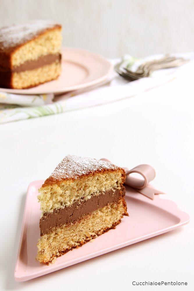 Torta all’arancia con mousse al cioccolato