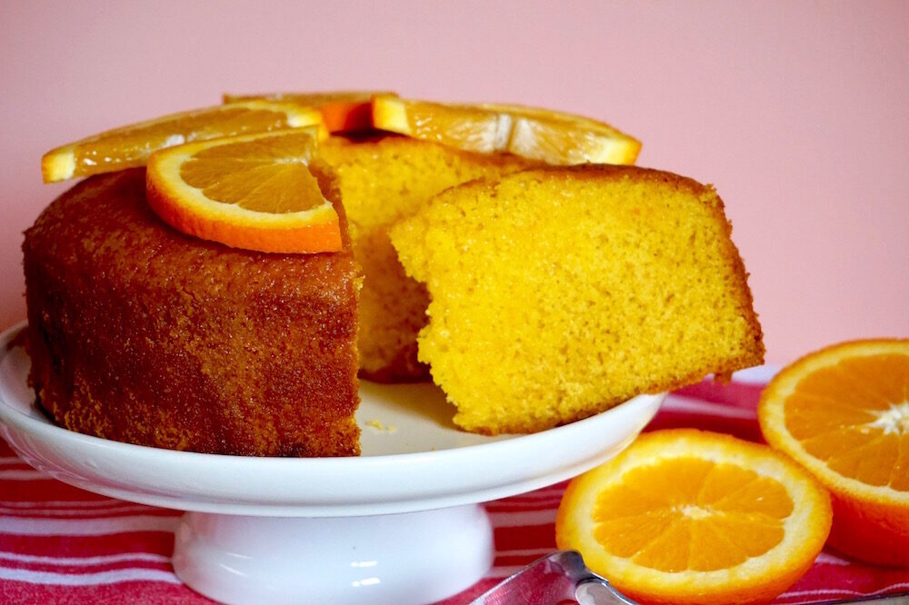 Torta all’arancia con sciroppo