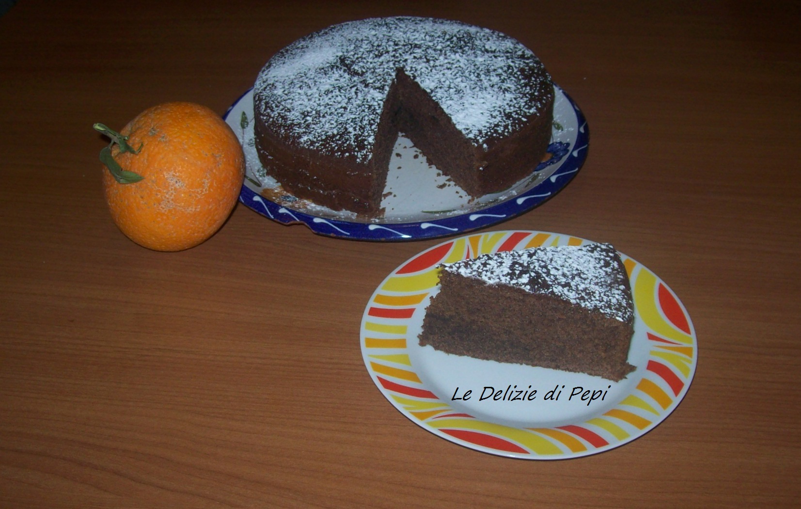 Torta all’arancia e cacao