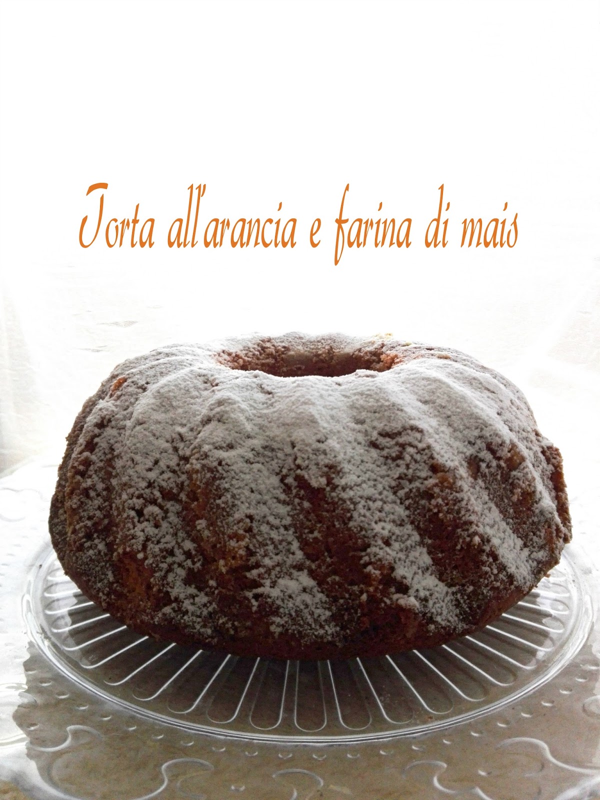 Torta all’arancia e farina di mais di martha stewart