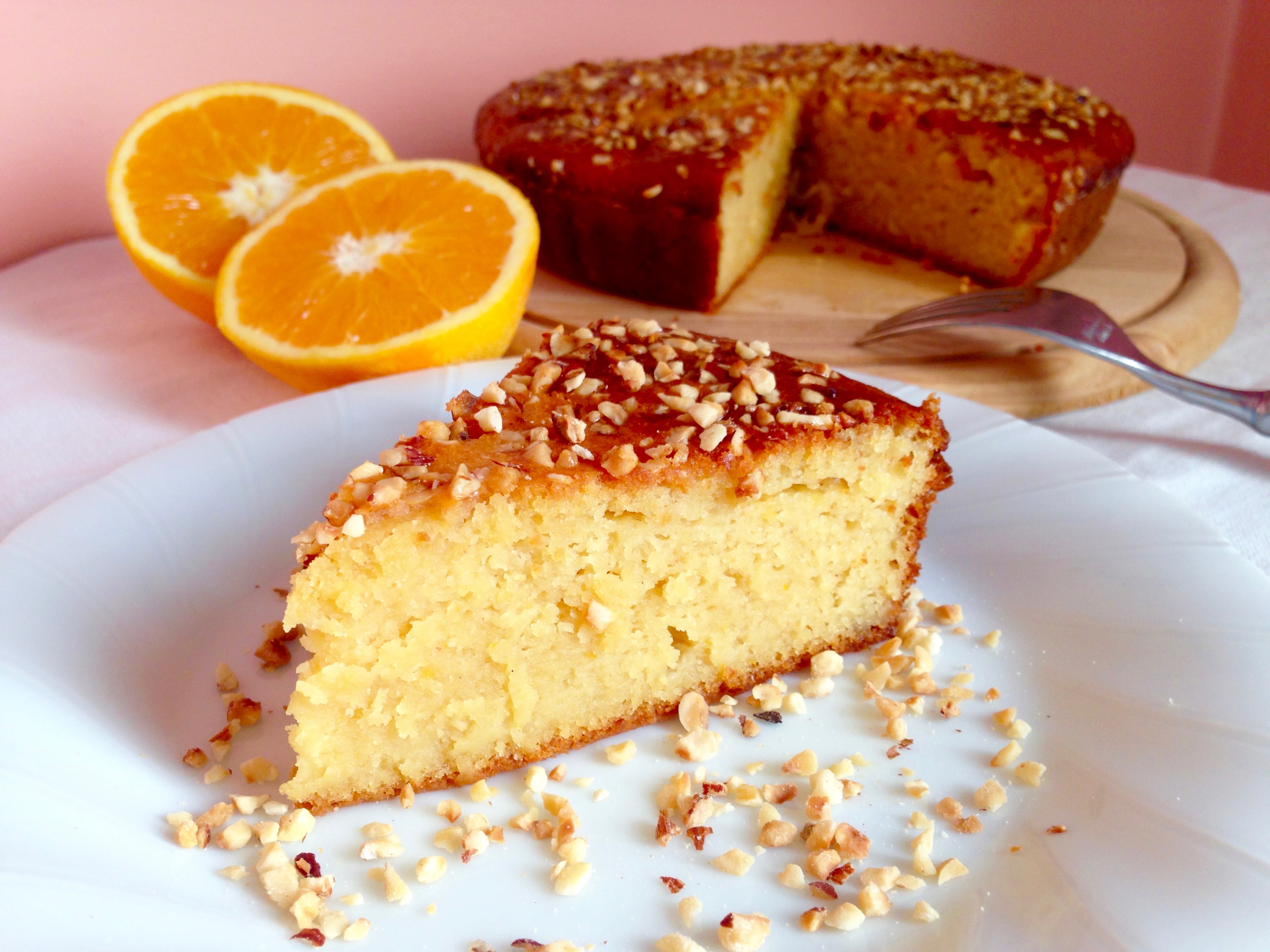 Torta all’arancia e miele senza glutine