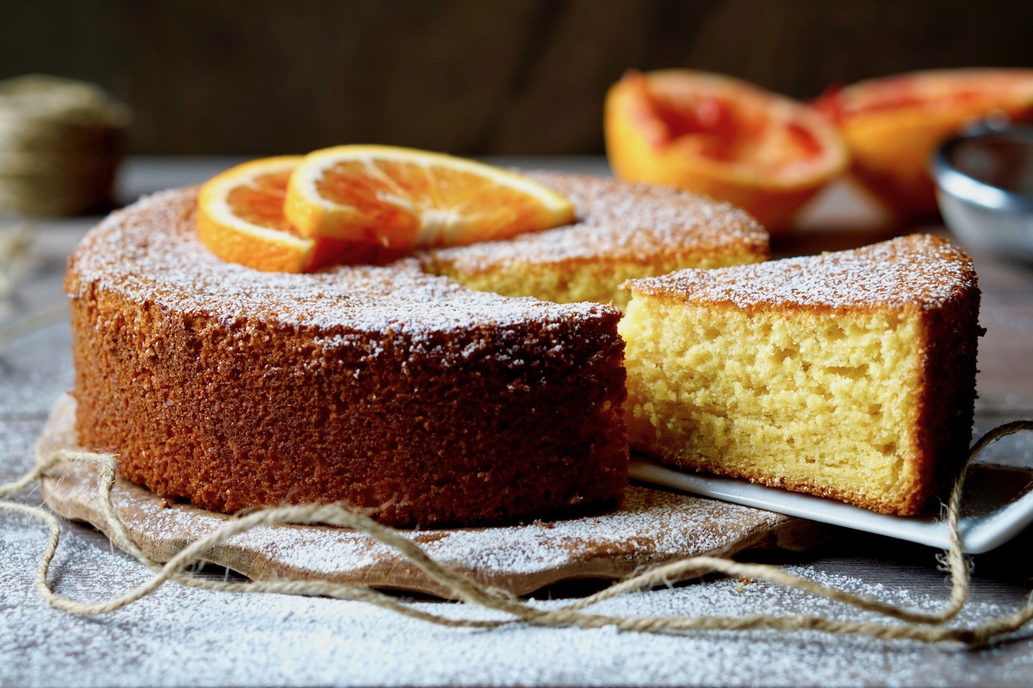 Torta all’arancia senza bilancia