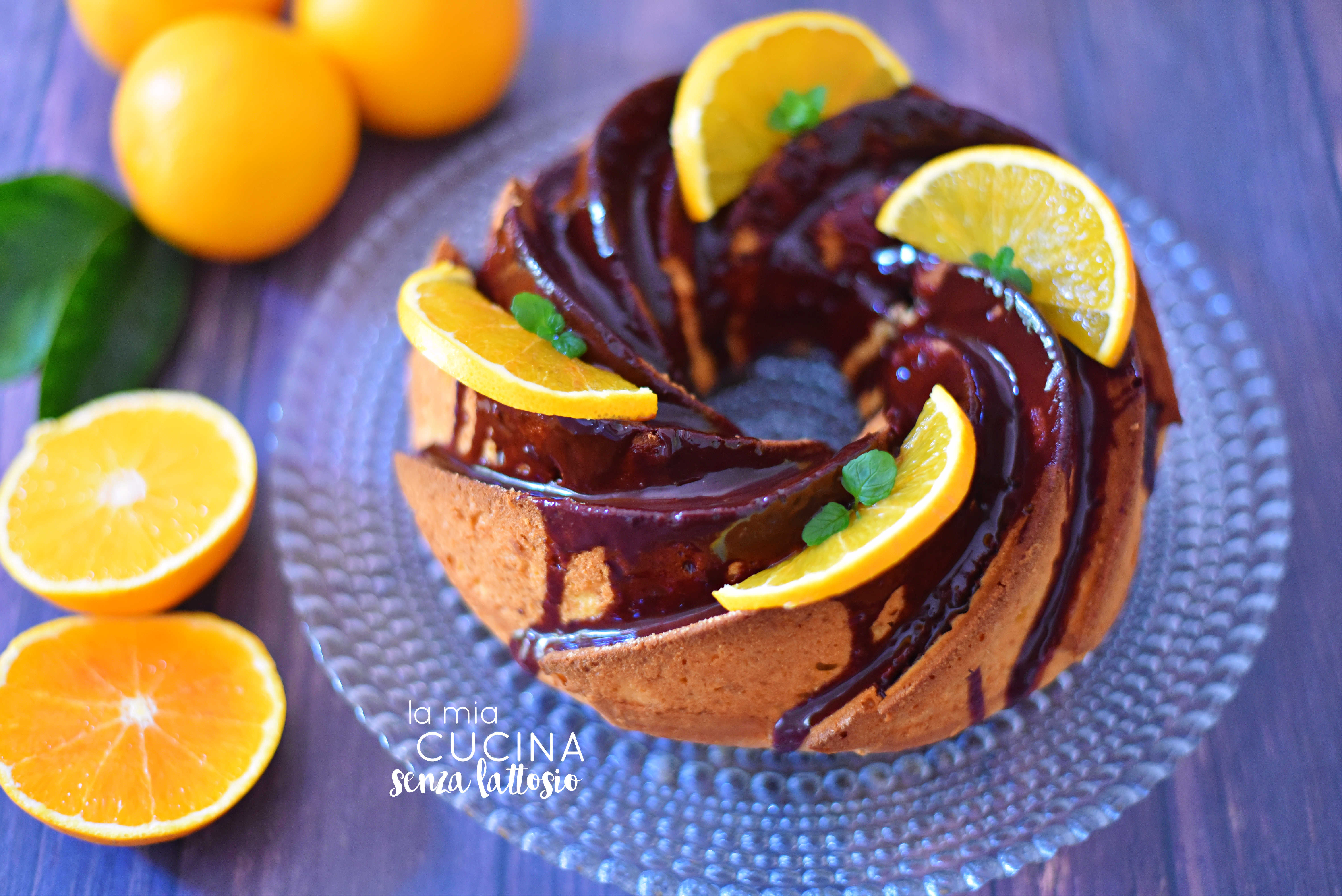 Torta all’arancia senza lattosio