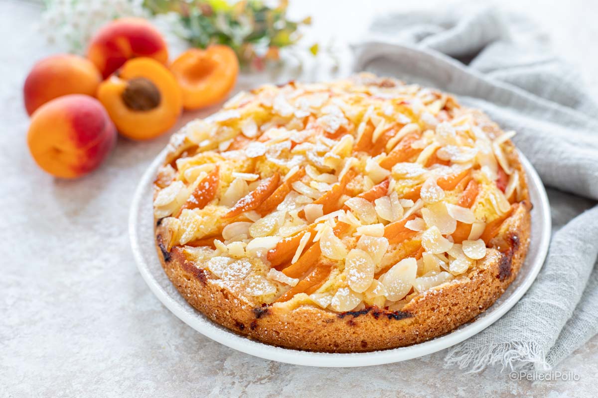 Torta alle albicocche e mandorle