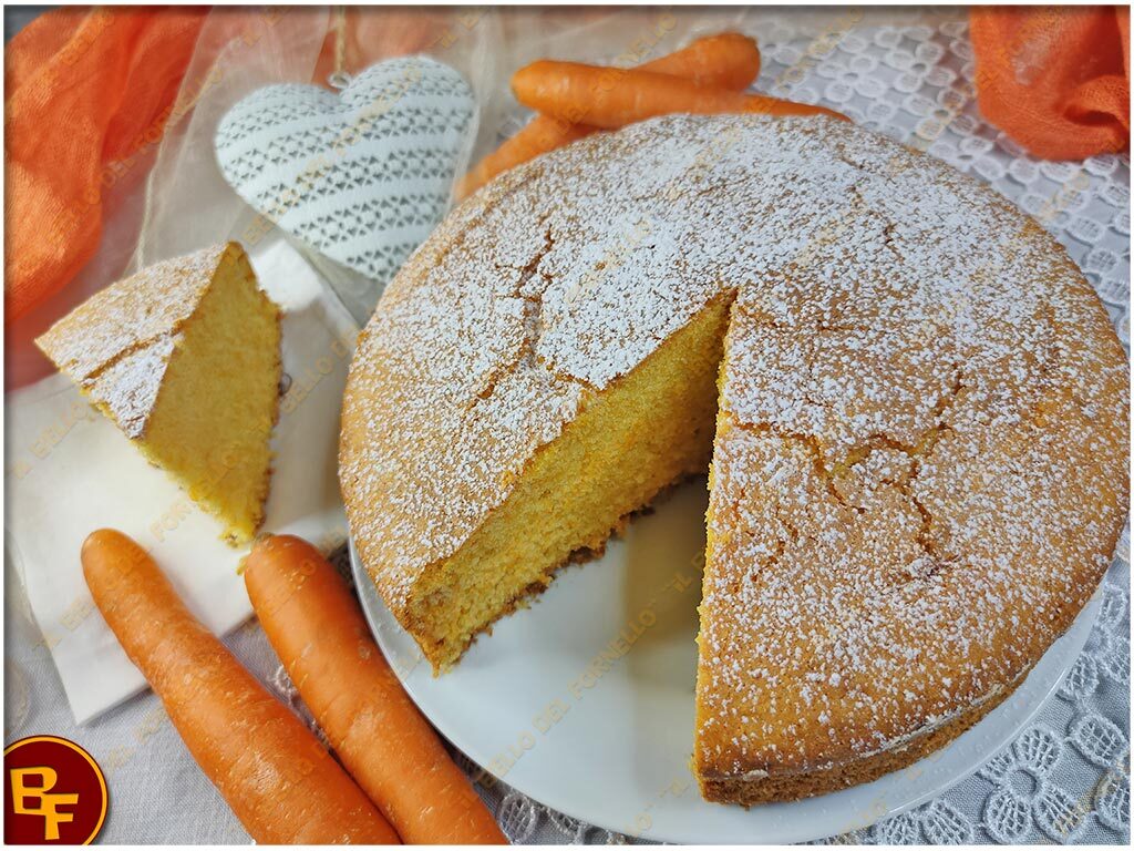 Torta alle carote con farina di riso e senza lattosio