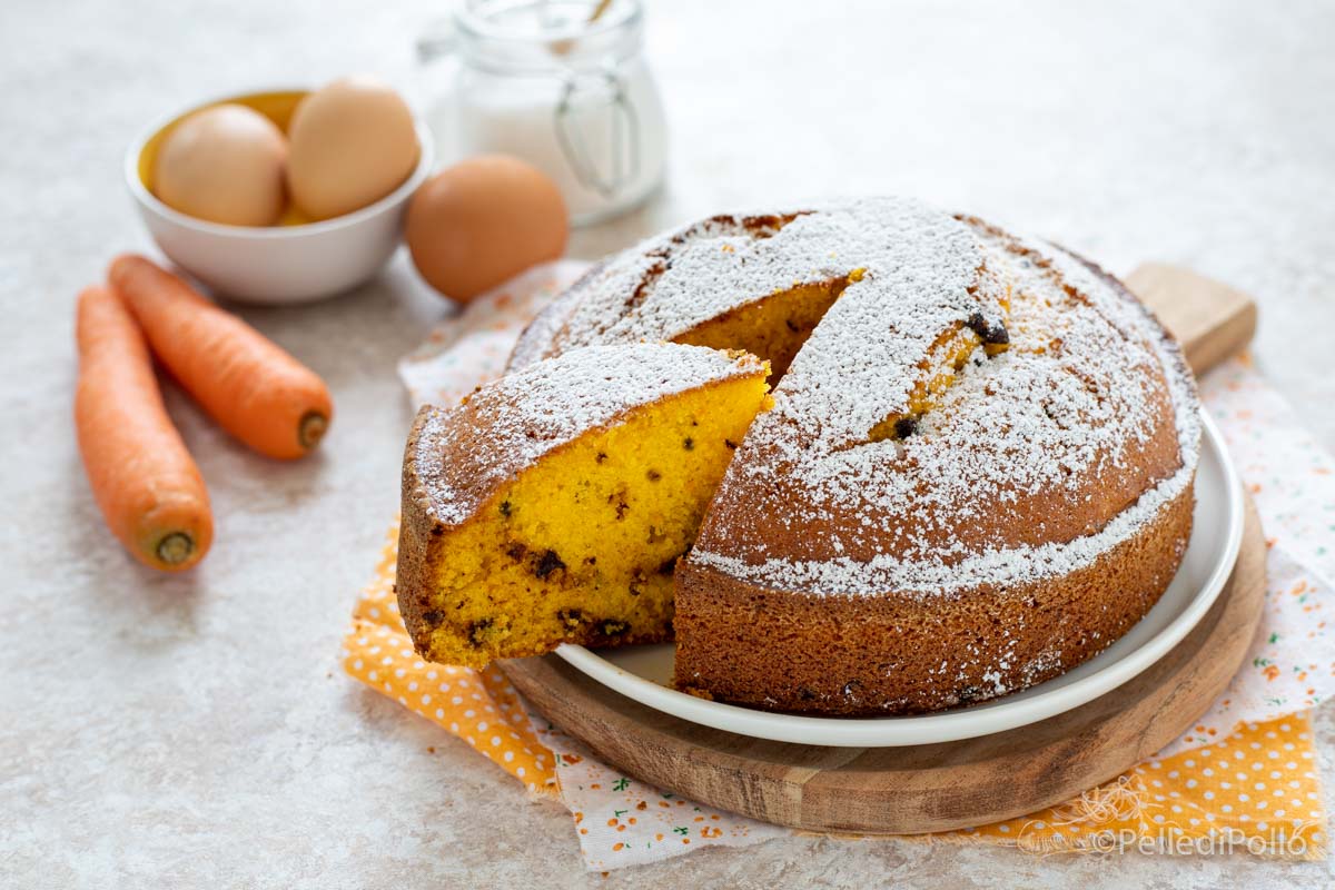 Torta alle carote e cioccolato