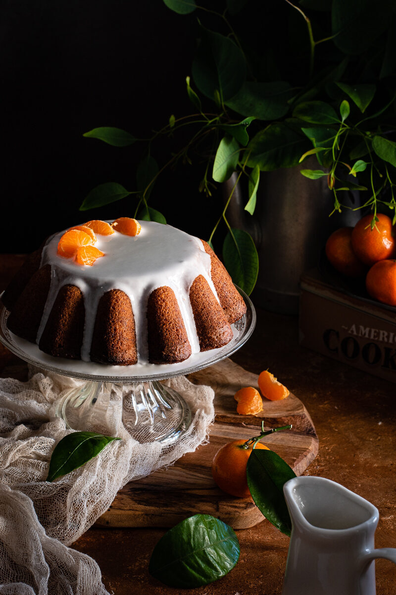 Torta alle clementine con glassa al limone