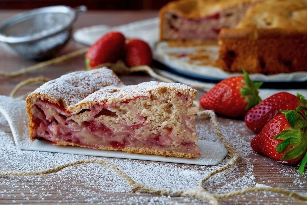 Torta alle fragole senza grassi