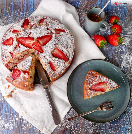 Torta alle fragole senza ricotta facile e veloce