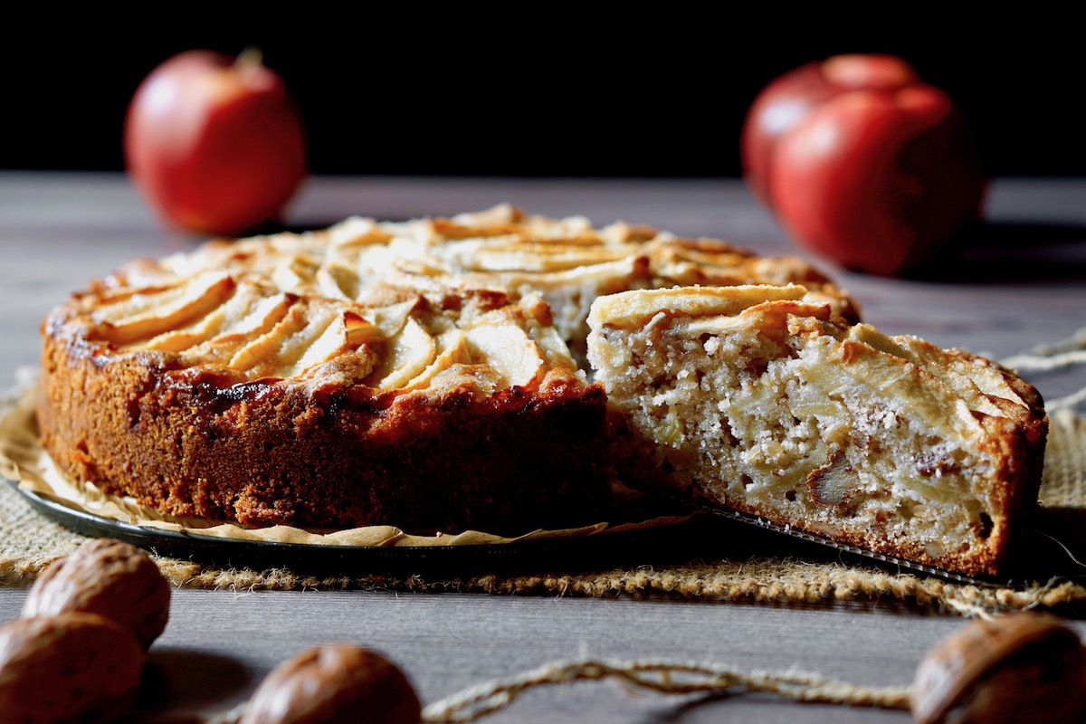 Torta alle mele e noci