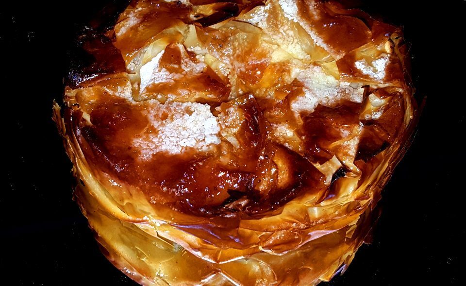 Torta alle mele in pasta fillo