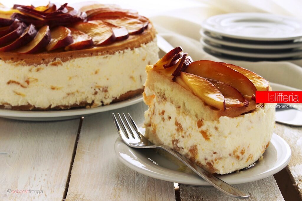 Torta alle pesche e ricotta, facile e fresca