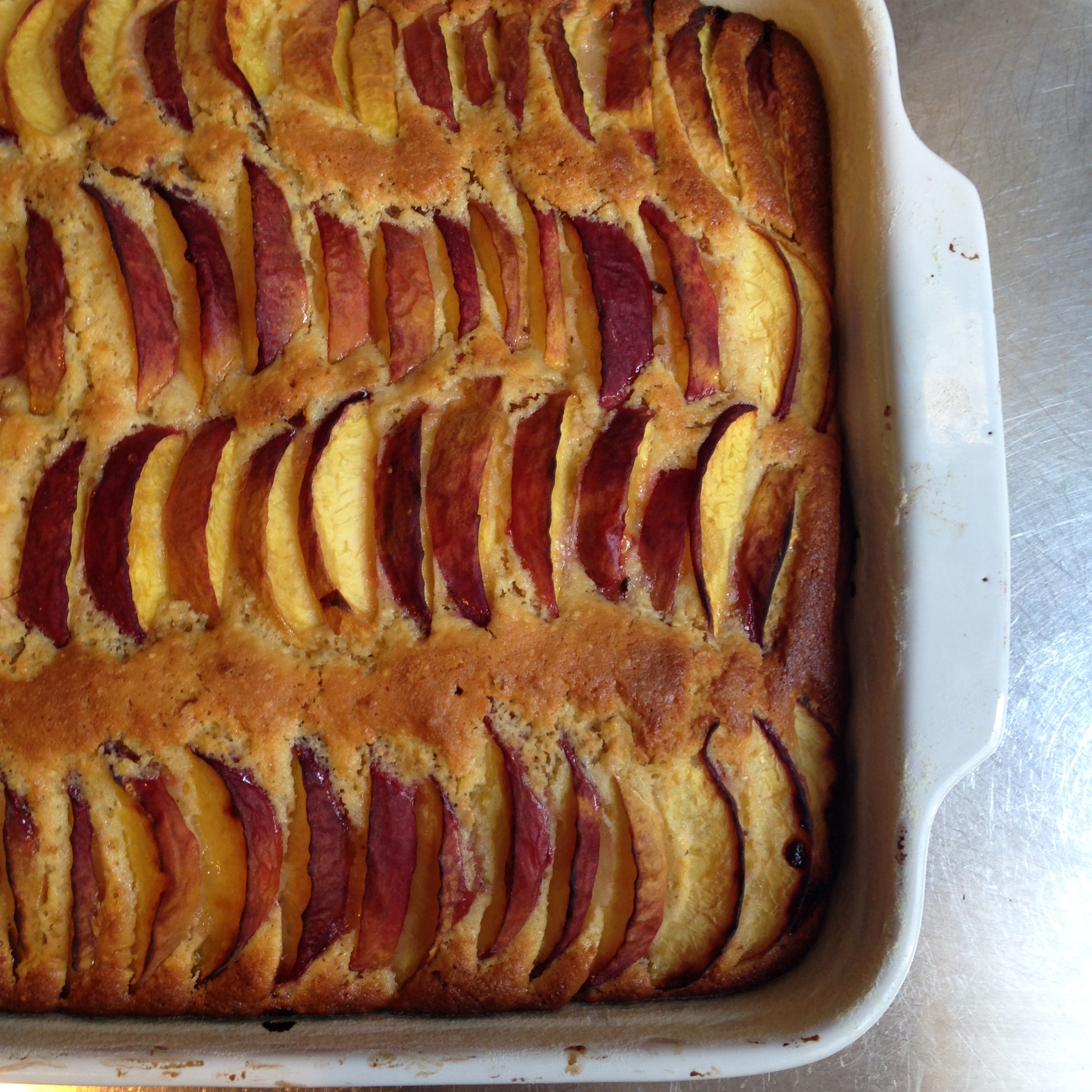 Torta alle pesche