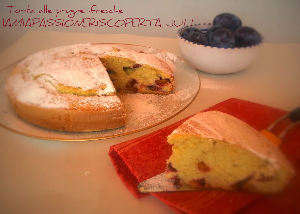 Torta alle prugne fresche