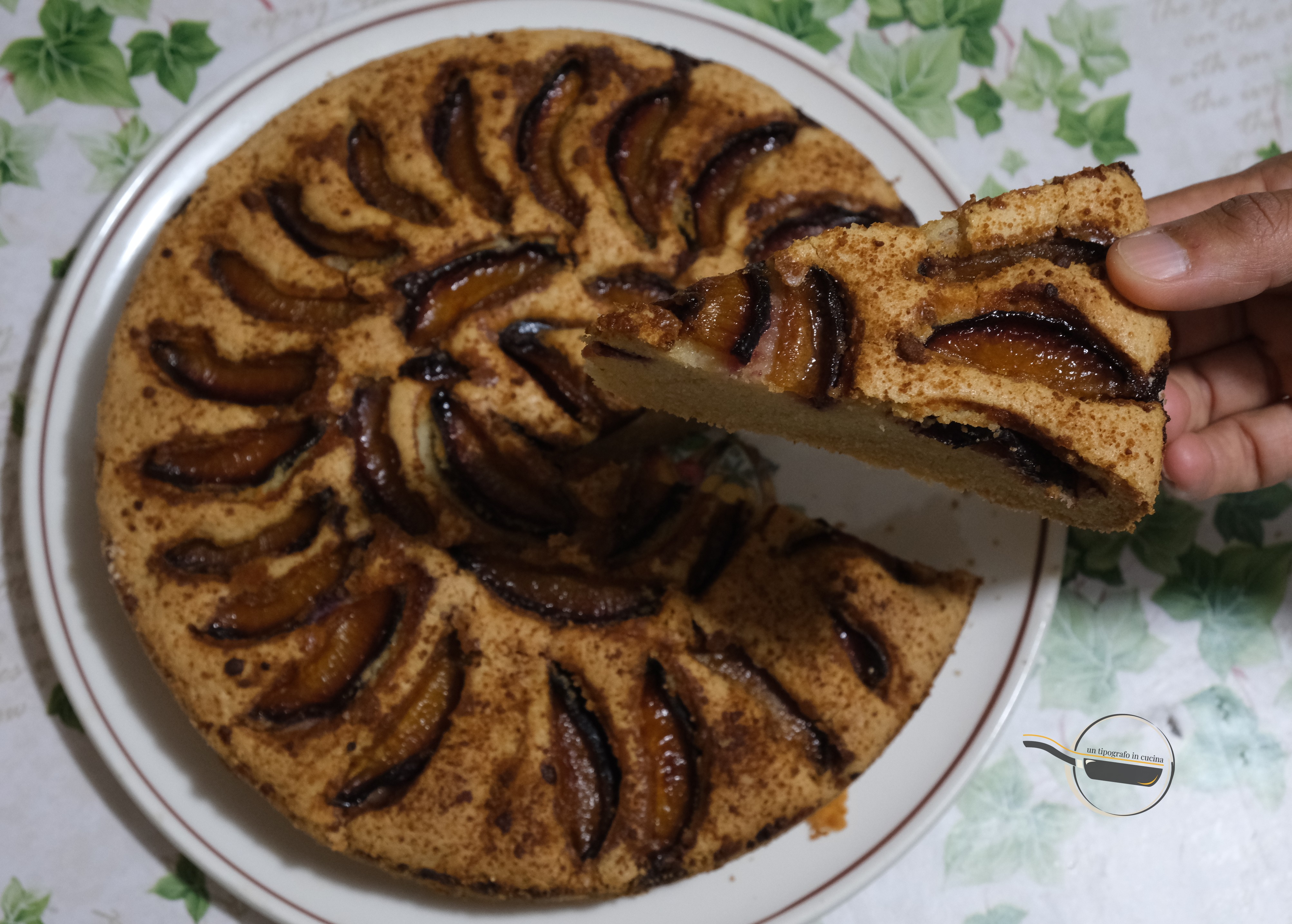 Torta alle prugne, gluten free…