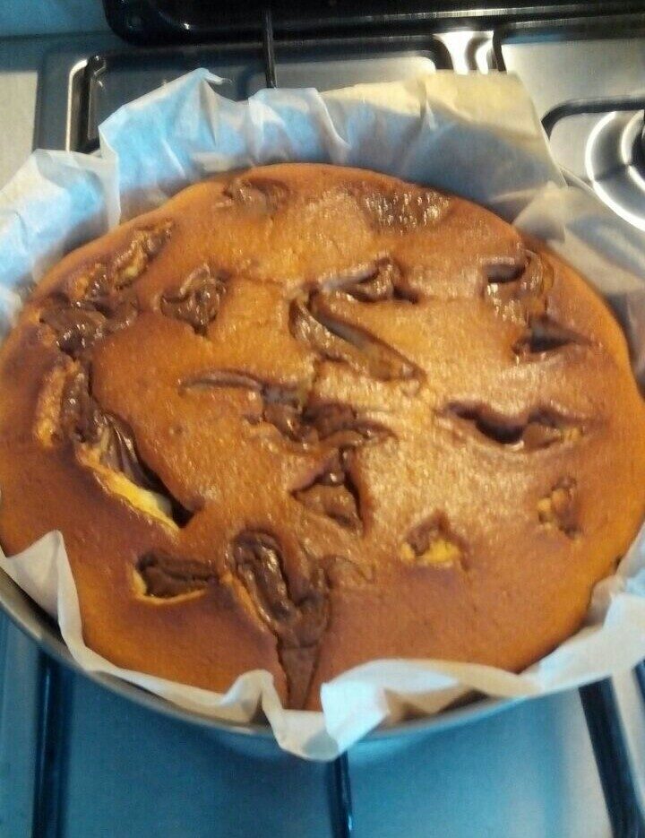 Torta allo yogurt con arancia e nutella