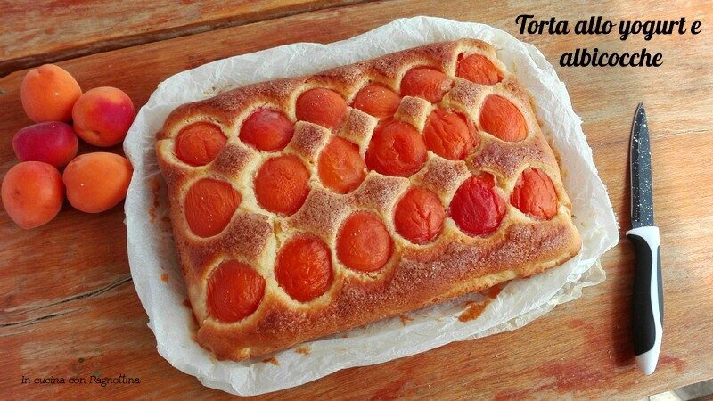 Torta allo yogurt e albicocche fresche