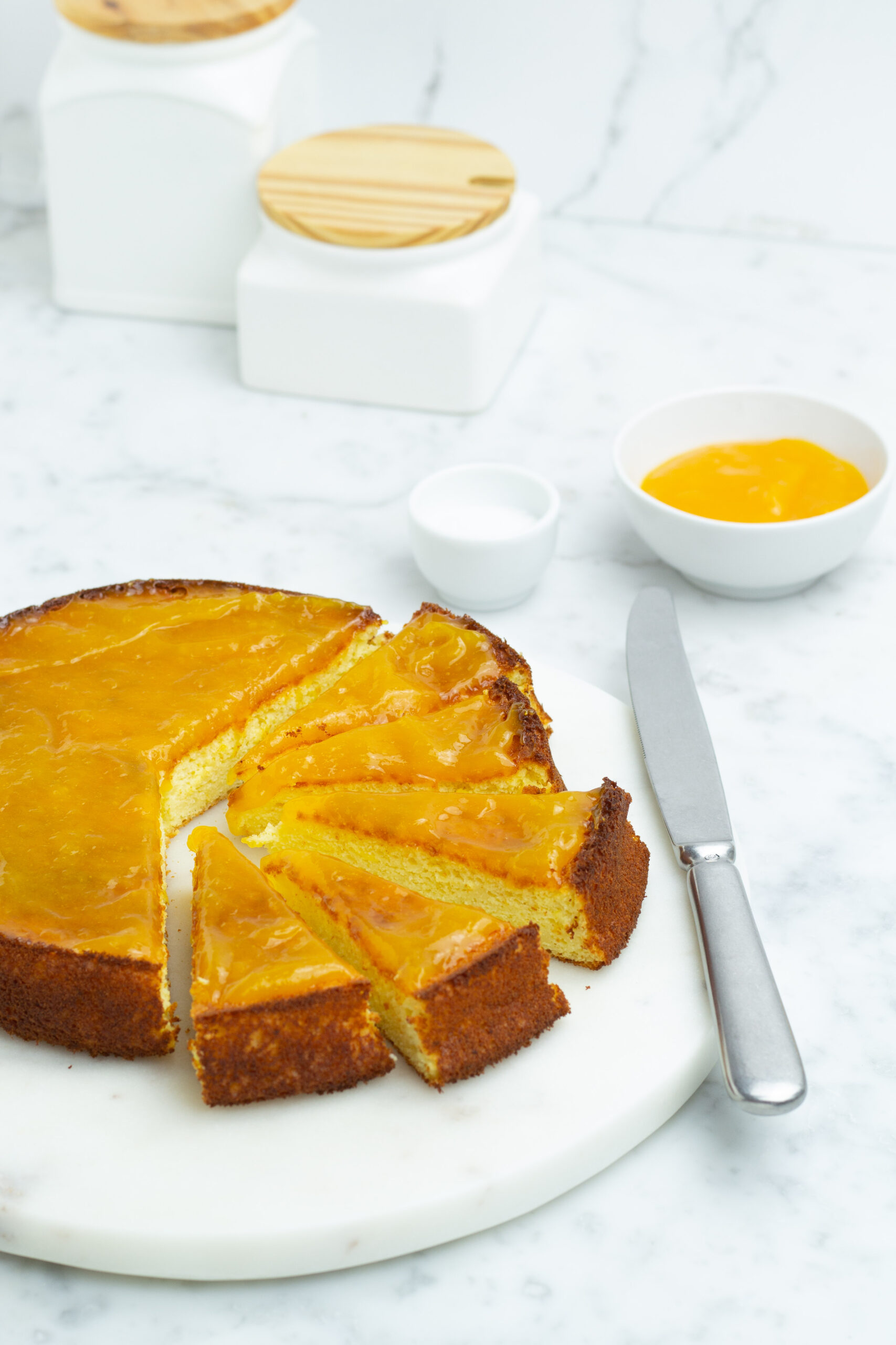 Torta allo yogurt greco e mango
