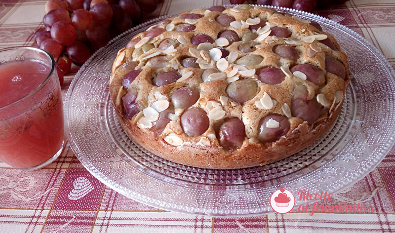 Torta all’uva senza burro e senza lattosio