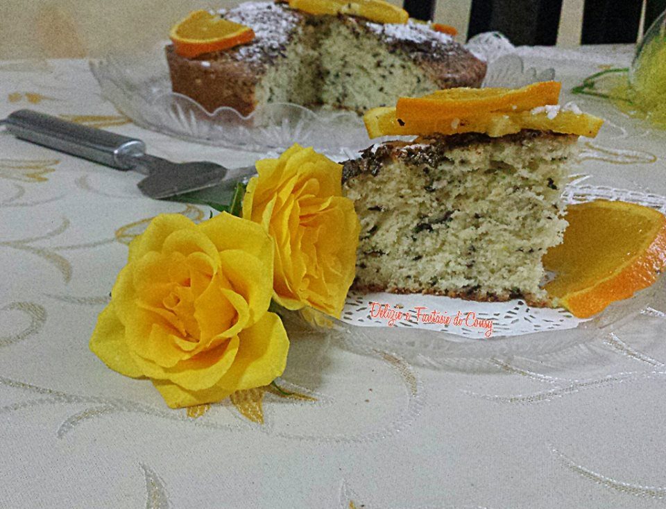 Torta arancia banana e cioccolato