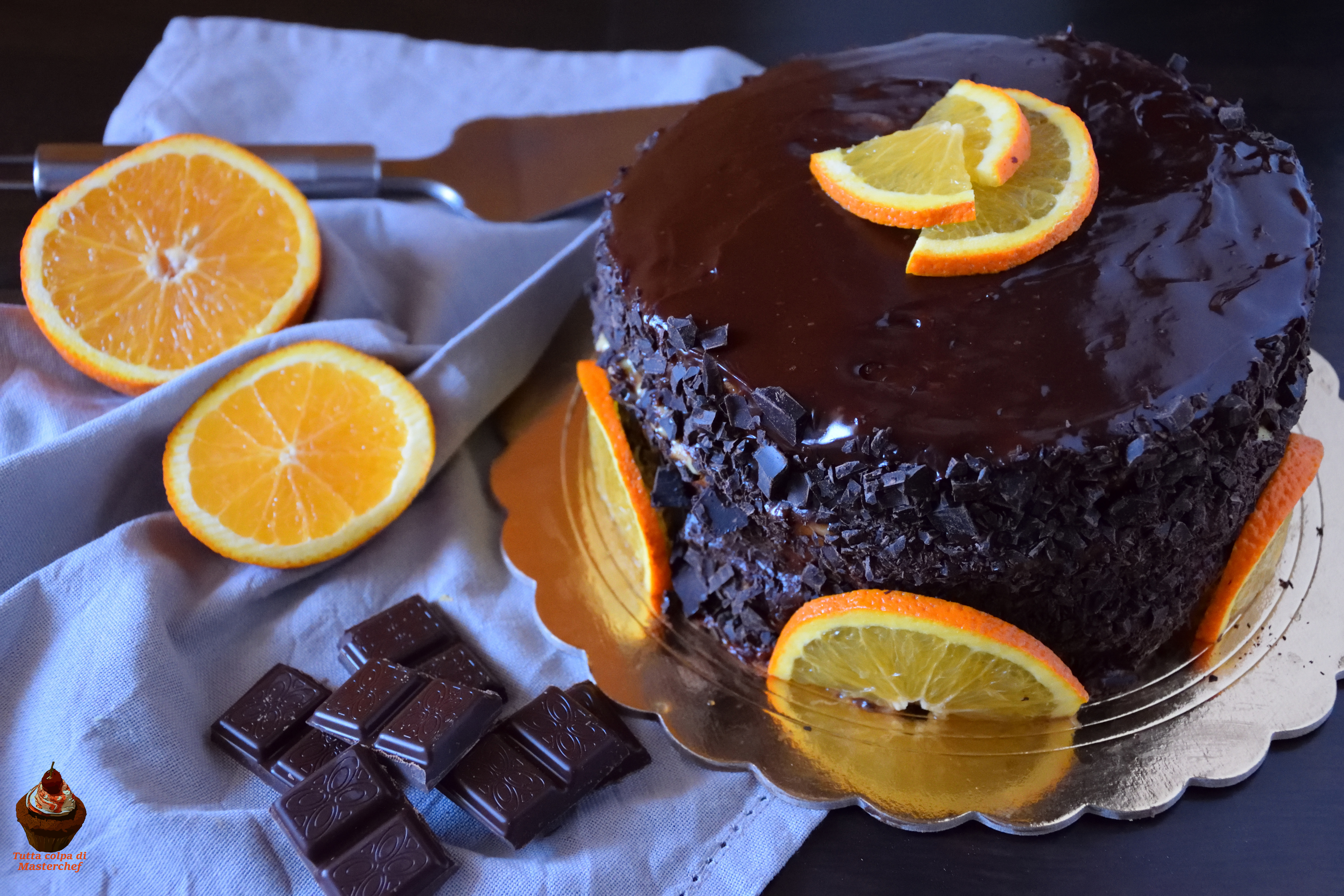 Torta arancia e cioccolato, ricetta dolce