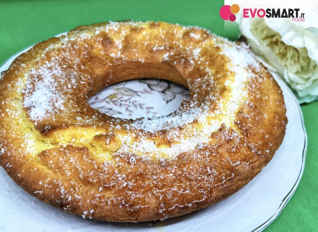 Torta arancia e cocco senza glutine e lattosio