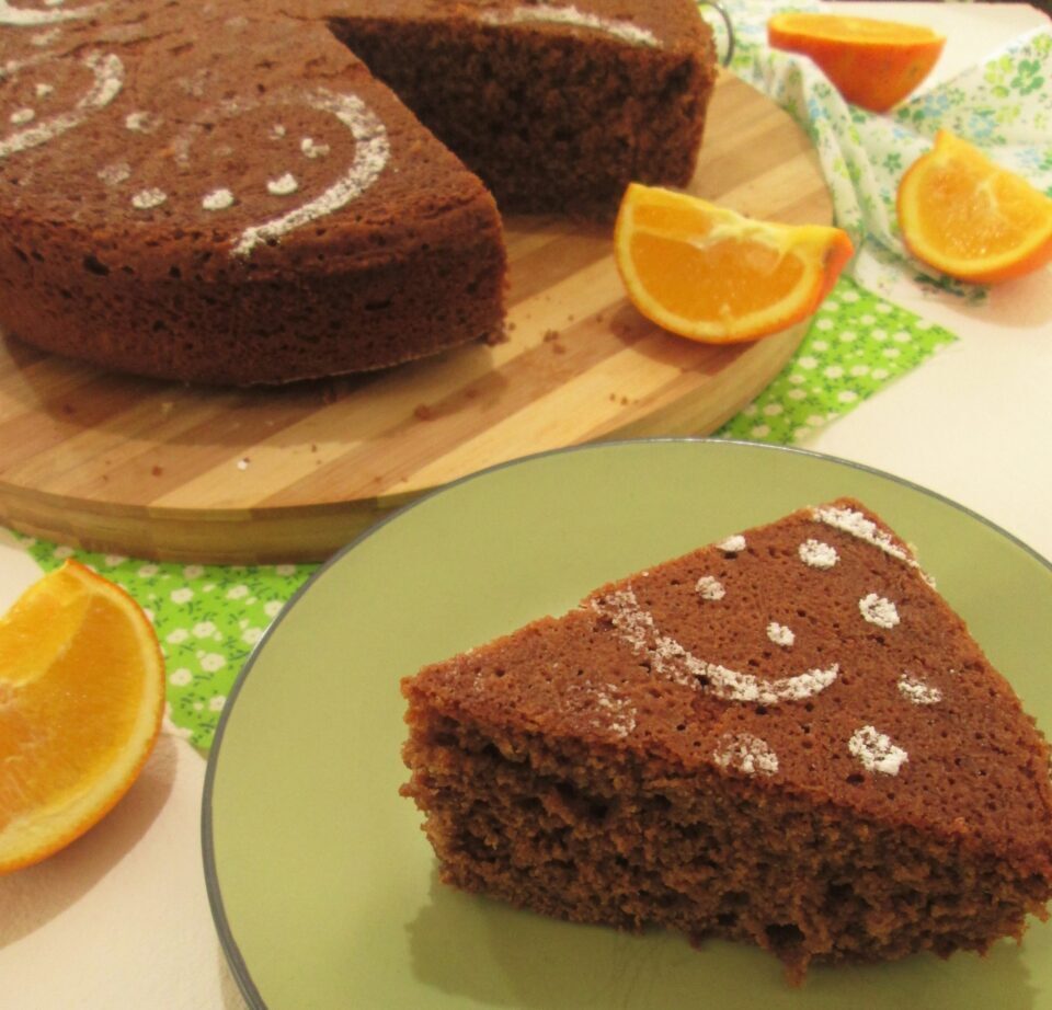 Torta arancia frullata e cioccolato