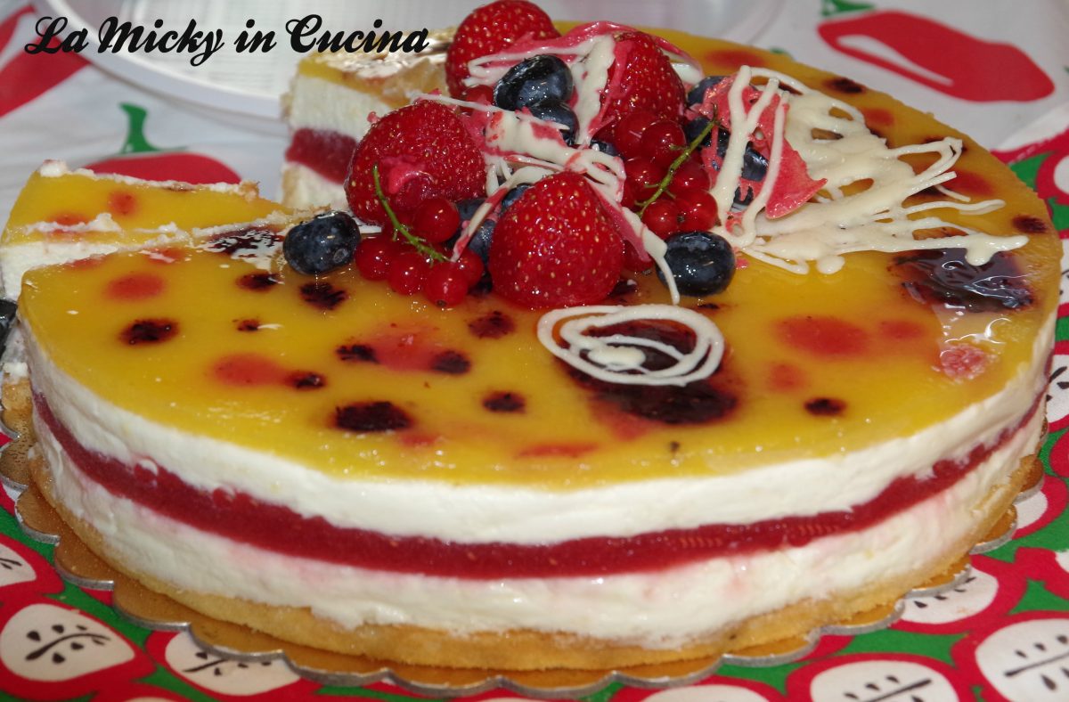 Torta arlecchino di montersino