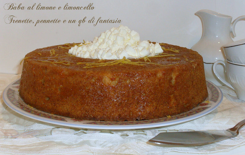 Torta baba’ al limone e limoncello