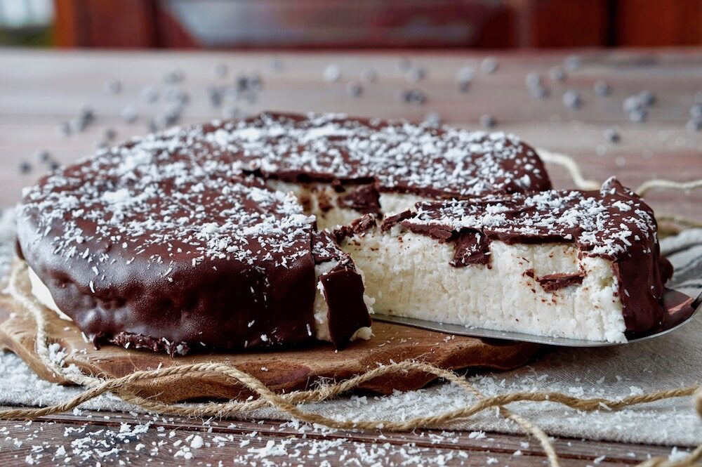 Torta bounty senza cottura