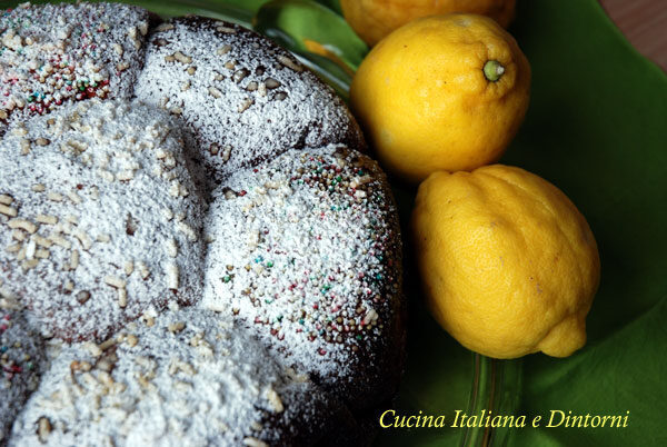 Torta brioche al limone