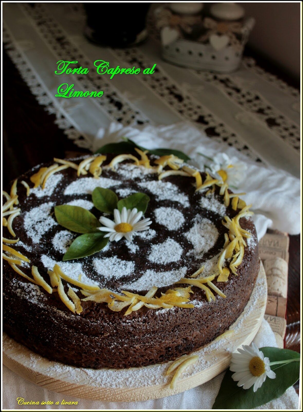 TORTA CAPRESE AL LIMONE