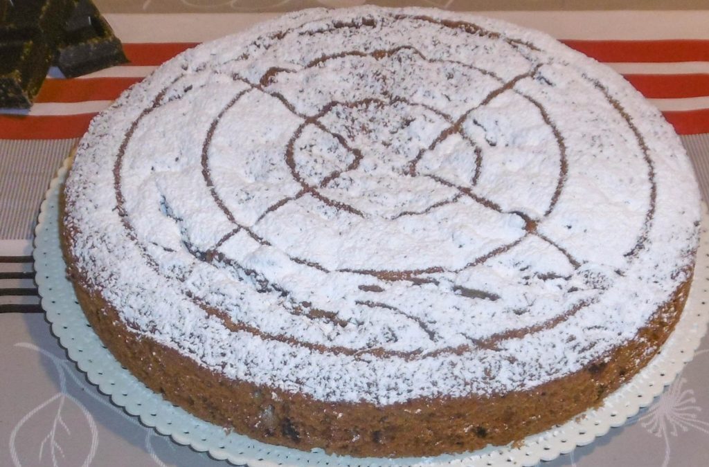 Torta carote e cioccolato senza burro